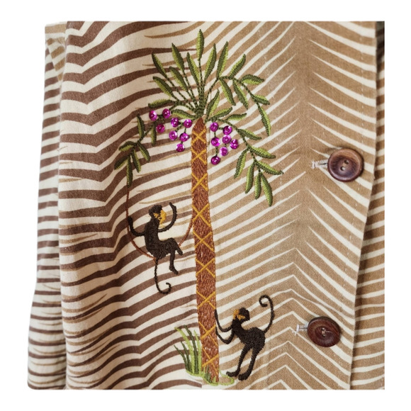 Rare vintage FL Malik monkey blazer size medium - Picture 4 of 9